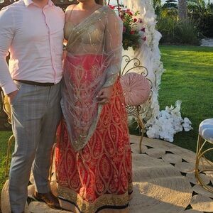 Beautiful lehenga, 3 separate pieces worn once for a welcome party